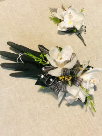 White Orchid corsage 