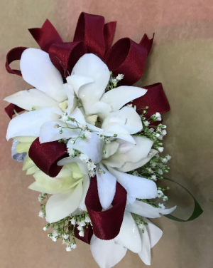 White Orchid Corsage  Prom