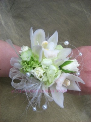 Natural Greenery Wrist Corsage in Sandwich, IL - JOHNSON'S FLORAL