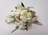 White Orchid Wrist Corsage 