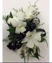 White Orchids Corsage