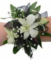 White Orchids Prom Corsage