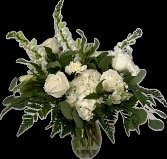 White Out  Large Vase Arrangement 