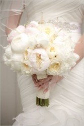 White Peonies Bridal Bouquet