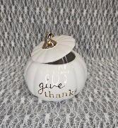 White Pumpkin Container 