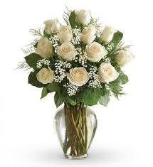 White Rose Bouquet 12 STANDARD 18 DELUXE 24 PREMIUM
