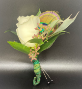 White Rose Boutonniere  Powell Florist Exclusive