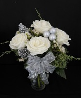 White Rose Christmas Silver 
