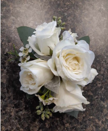 White Rose Corsage 