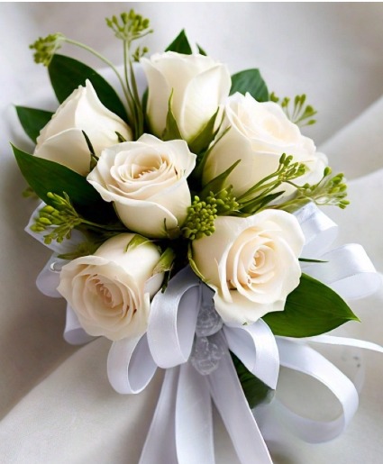 White Rose Corsage