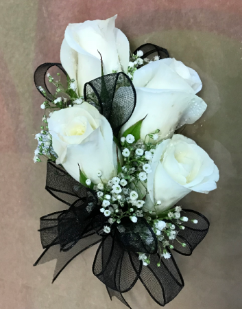 White Rose Corsage  Prom