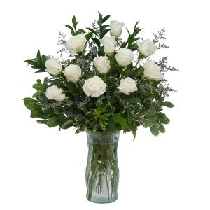 White Rose Elegance Arrangement