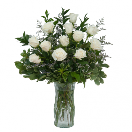 White Rose Elegance Arrangement