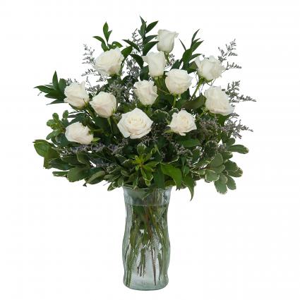 White Rose Elegance Arrangement