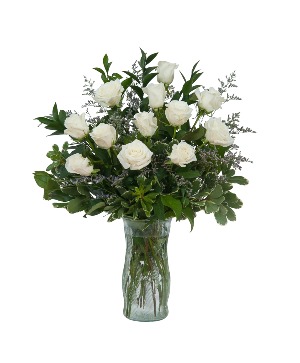 White Rose Elegance Arrangement