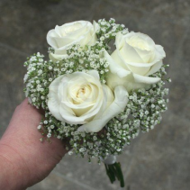 White Rose Prom Bouquet FHF-P68 Pick up only