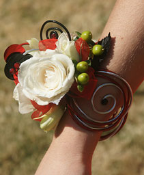 White Rose Prom Corsage Prom Flowers
