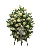 White Rose Standing Spray Standing Spray