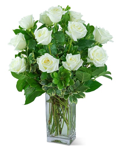 White Roses (12) Flower Arrangement