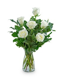 White Roses (6) Flower Arrangement