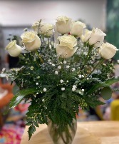 Classic White Roses 