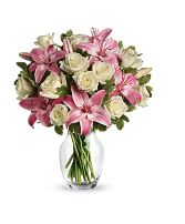 White roses and Lilies bouquet  in Fort Worth, Texas | Family Floral