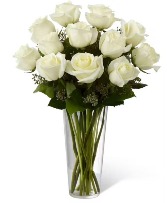 White Roses Arranged in a Vase 