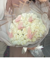 White roses bouquet  Any occasion 