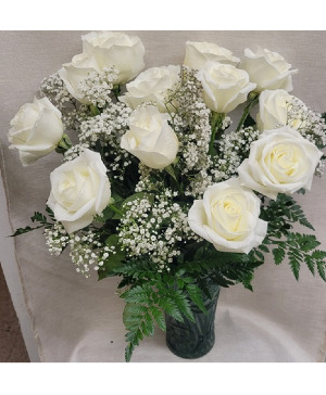 WHITE ROSES Father's Day