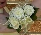 White Roses with Pale Yellow Accent 