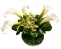 White Sands Calla Lily and Cymbidium Orchid Arrangement