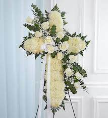 30" WHITE SERENITY CROSS WAS $199/NOW $125.00
