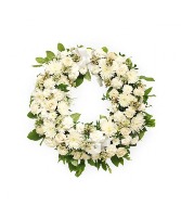 White Serenity  Standing Wreath