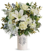  White Snowflake Bouquet  fresh floral