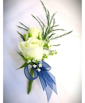 BLUE TOUCH BOUTONNIERES - IN STORE PICK UP ONLY BOUTINNIERES