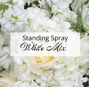 White Standing Spray 