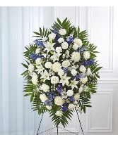 White Standing Spray Sympathy/Funeral