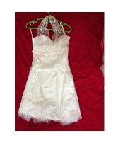 white swan white prom /homecoming dress