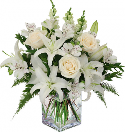 White Sympathy Flowers