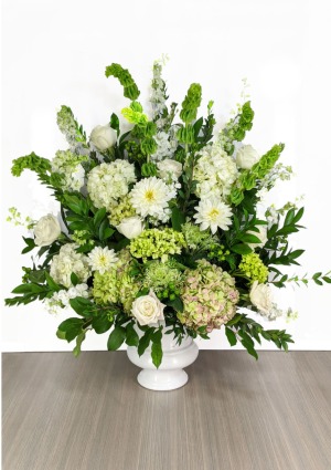 white Symphony Funeral Flowers