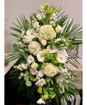 White Tribute Floral Arrangement