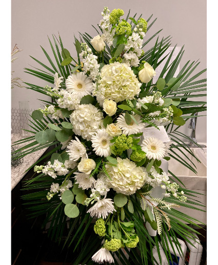 White Tribute Floral Arrangement
