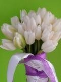 White Tulip Bouquet Bridal Bouquet