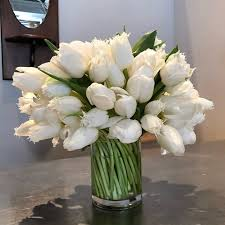 White Tulip  Floral Arrangement
