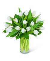 White Tulips Flower Arrangement