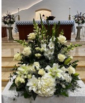 Peaceful Urn  Funeral Arrangement for Frame or Urn