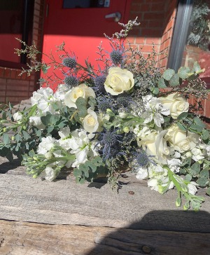 White Valentine's Day Sepcial Wrapped Bouquet 