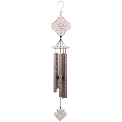 White Vintage Angel Arms Windchimes