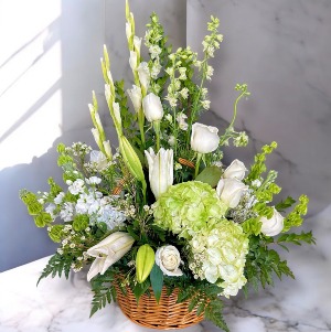 White Whisper Basket 