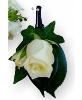 WHITE WHISPER BOUTONNIERE Prom